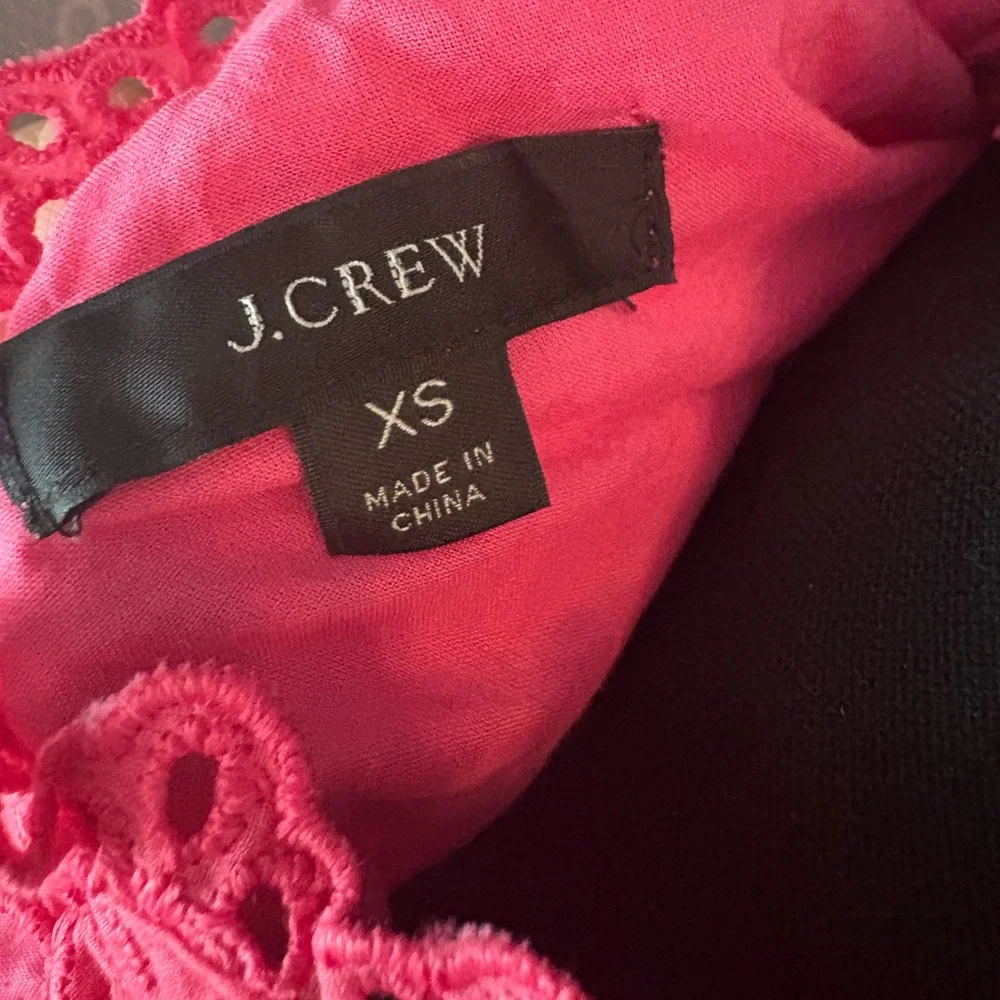 J. Crew Rebecca Pink Eyelet Dress